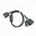 One pair of open two serial port cables DBD9 pin RS232COM port cables 5