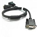 One pair of open two serial port cables DBD9 pin RS232COM port cables 6