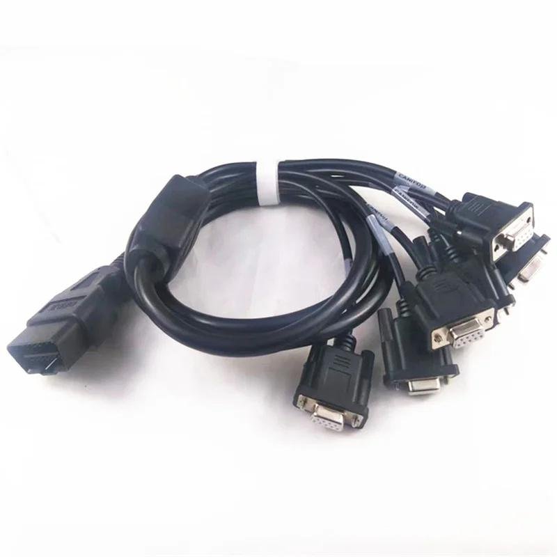 OBD2 male plug to 8 DB9 female interface onboard diagnostic adapter cable 4