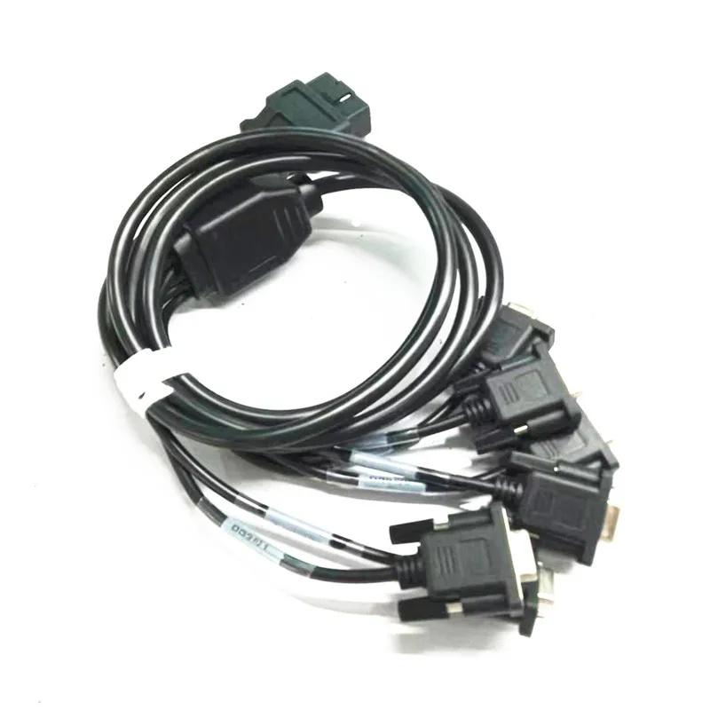 汽車 OBD 公頭轉 6 DB9 母頭串行接口診斷工具 RS232 網關連接器電纜 4