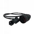 J1939 waterproof connector, universal 16 pin OBD2 extension cable 3