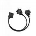 OBD elbow, extension wire, 16POBD male