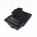 汽車 OBD 2 16 針公 OBD II 迷你連接器 10MM 卡車診斷接口藍牙版本 5