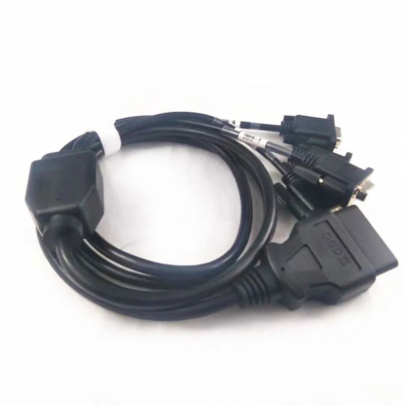 Car OBD male to 4 DB9PIN female interface Serial RS232  4