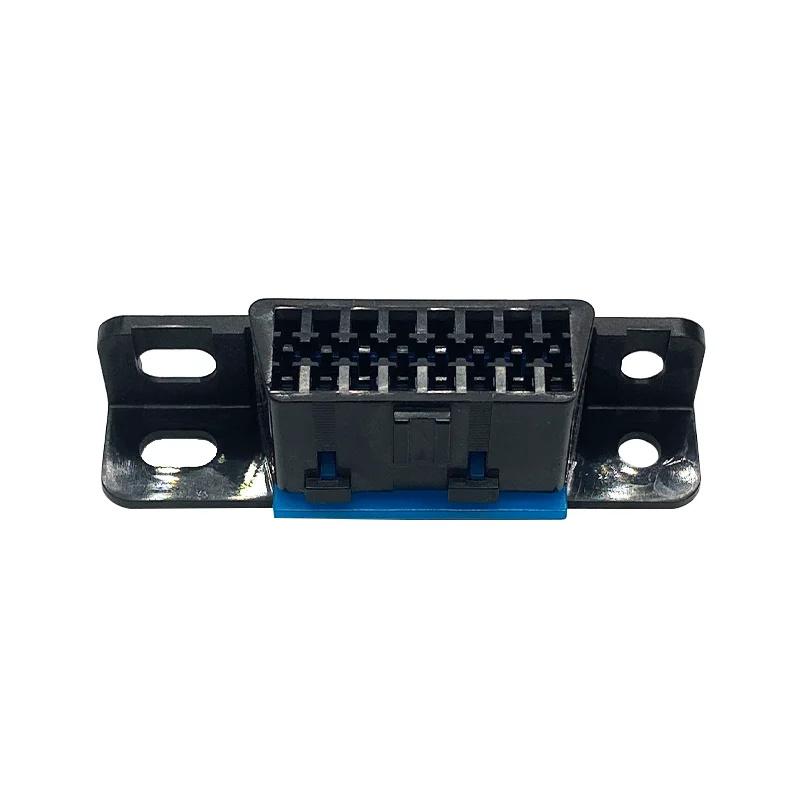 車載電腦接口OBD 16pin母頭藍卡通用型帶扣母頭耳膠芯 3