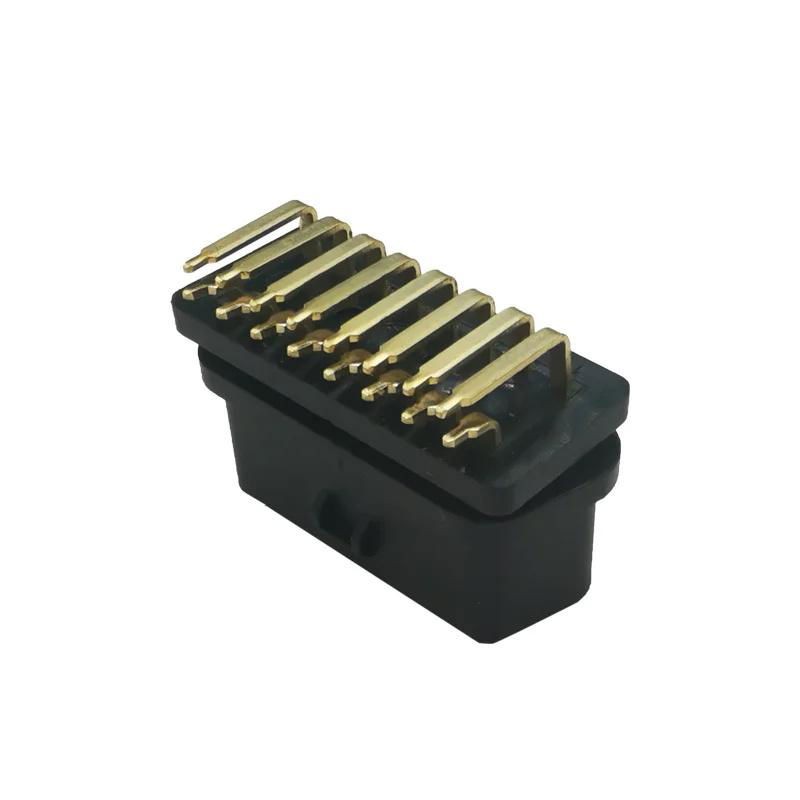 OBD2 female head with 90 degree curved needle gold/nickel plating 2