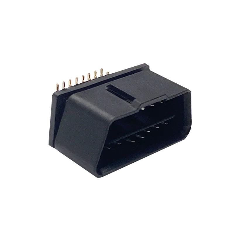 OBD2 male connector 16 pin gold-plated plug J1962M 2.54 gold-plated pin 2