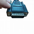 OBD connector zinc alloy OBD2 male J1962 to DB15 male 2