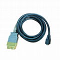 OBD connector zinc alloy OBD2 male J1962 to DB15 male