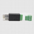 Terminal okablowania RJ45 do 3Pin RJ45 do RS485 kryształowa opaska na głowę 2