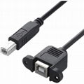 纯铜 USB 线，B 公对 B 母延长线耳印，带方形 USB 端口的打印机数据线信号 1