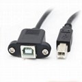 純銅 USB 線，B 公對 B 母延長線耳印，帶方形 USB 端口的打印機數據線信號 6