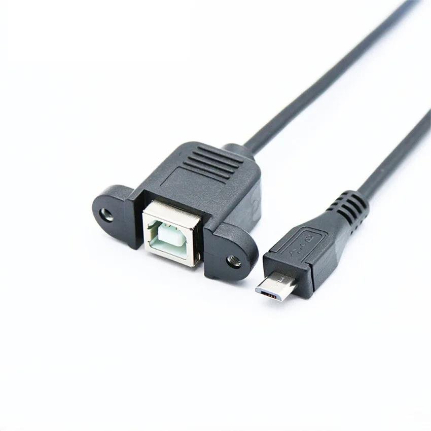 All copper USB printer cable, square mouth printing cable from head to Micro USB 3
