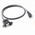 All copper USB printer cable, square mouth printing cable from head to Micro USB 1