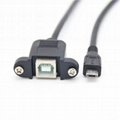 All copper USB printer cable, square mouth printing cable from head to Micro USB 5