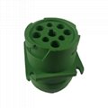 9-pin socket green head J1939 waterproof plug 2