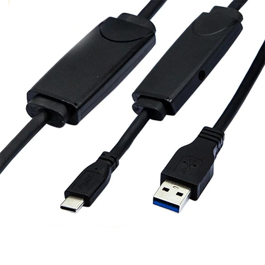 USB3.0转Type C延长线带信号放大器视频会议摄像头硬盘数据线 2