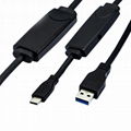 USB3.0轉Type C延長線帶信號放大器視頻會議攝像頭硬盤數據線 2