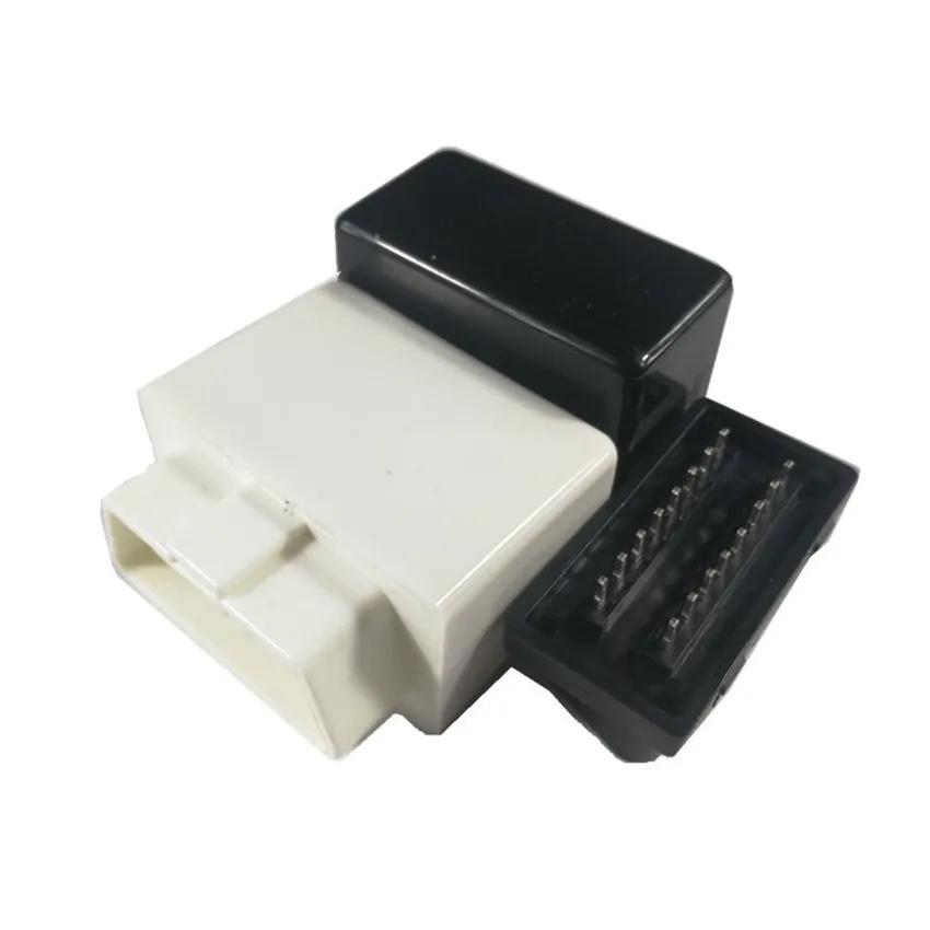 汽車 OBD2 16 針公頭 miniOBDII 連接器插頭卡車診斷連接器迷你 33MM 外殼 5