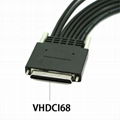 VHDCI68 轉 8 端口串口卡電纜 RS232 PCIE 轉 8 端口工業串行擴展卡 232 9 針串口電纜 2