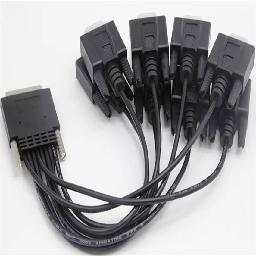 VHDCI68 转 8 端口串口卡电缆 RS232 PCIE 转 8 端口工业串行扩展卡 232 9 针串口电缆 3