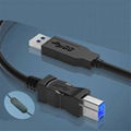 computer connection cable, extended to B square port extension cable 3