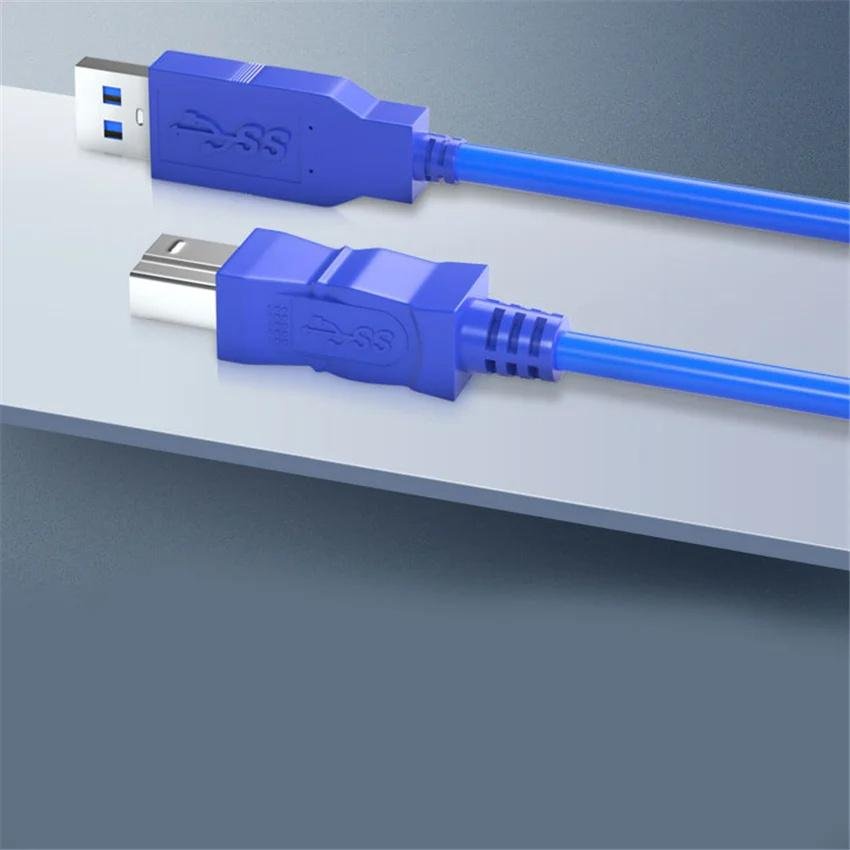 USB 3.0 打印機數據線公對公快速方端口標準打印機打印電纜 4