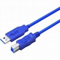 USB 3.0 打印机数据线公对公快速方端口标准打印机打印电缆 5