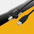 USB2.0A revolution to B lock square printer interface power cable 3
