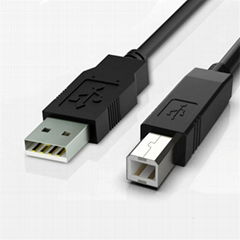 USB 2.0打印線AM到BM數據線USB 3.0公對公高速傳輸方端口打印線