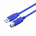 USB 2.0打印线AM到BM数据线USB 3.0公对公高速传输方端口打印线 3