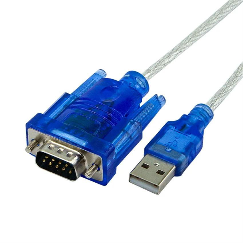 Transparent USB to 232 serial cable, RS232 conversion cable data cable