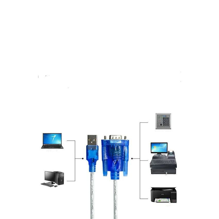 透明USB轉232串口線USB轉串口9針DB9com口USB轉串口RS232轉換線數據線 4