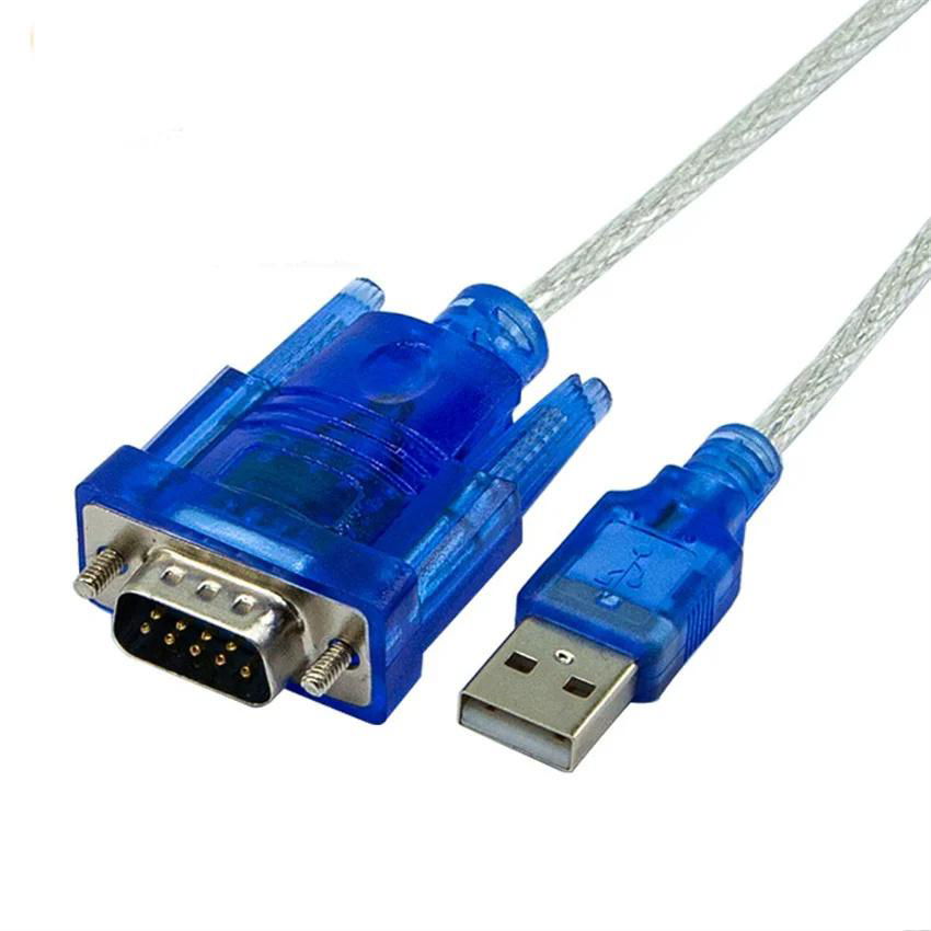透明USB轉232串口線USB轉串口9針DB9com口USB轉串口RS232轉換線數據線 5