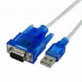 Transparent USB to 232 serial cable, RS232 conversion cable data cable 5