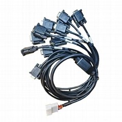 汽车 1612268-1 32P 母座转 10 dobi9pin 串行 RS232 工具，适用于网关连接器电缆