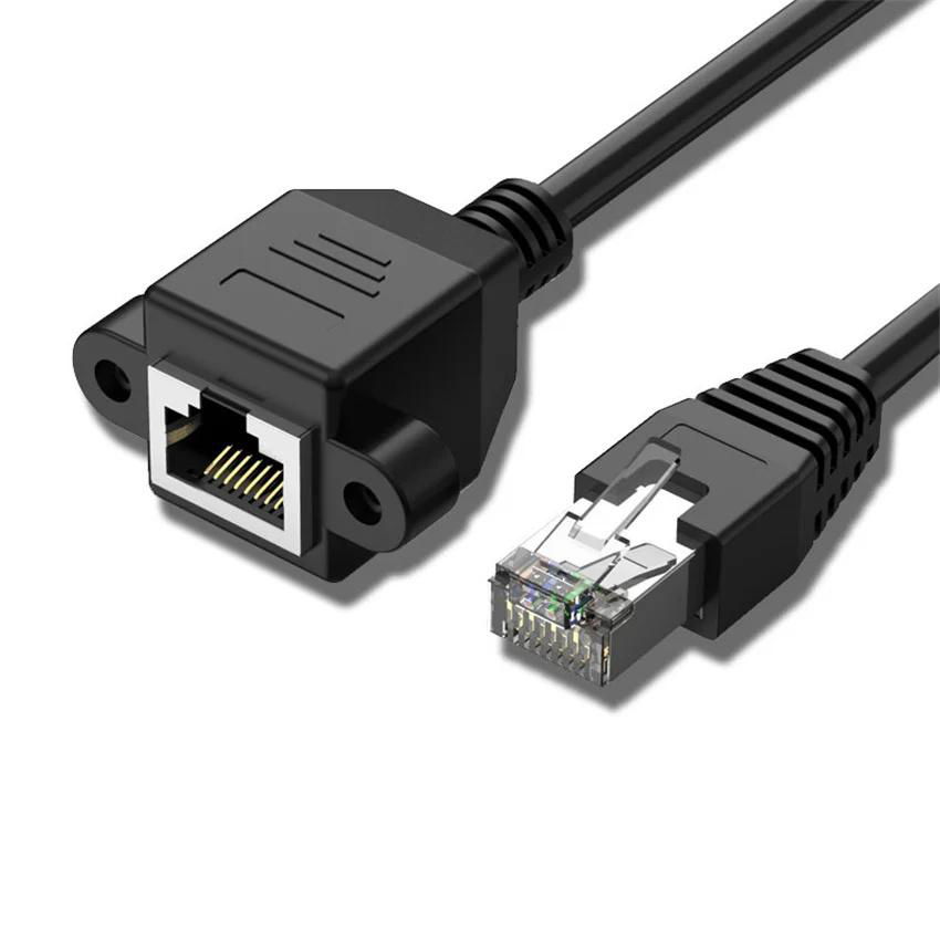 Pure copper RJ45 extension cable with ear, RJ45 extension cable