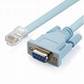 RJ45轉RS232控制台串口線 db9轉RJ45 適用路由器配置線