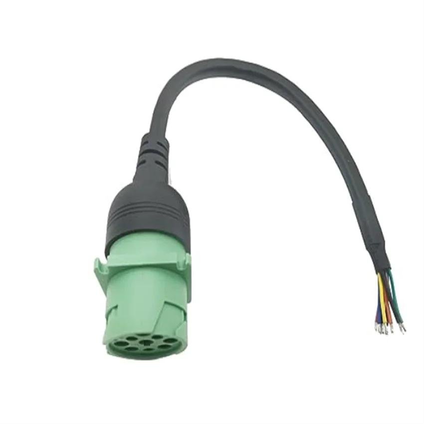 TYPE 2 * 9-PIN J1939 FEMALE SPLIT CABLE 1 FOOT/30 CM TRUCK CONNECTION CABLE 2