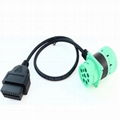 J1939 9P M TO F16-pin adapter cable