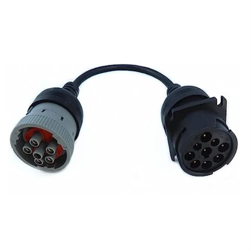 J1708 6P do szarego 9P typ 1 J1939 kabel przewód do konwersji 6-pin 5