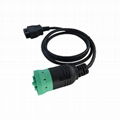 Dechi J1939 9-pin do OBD2 żeński kabel z