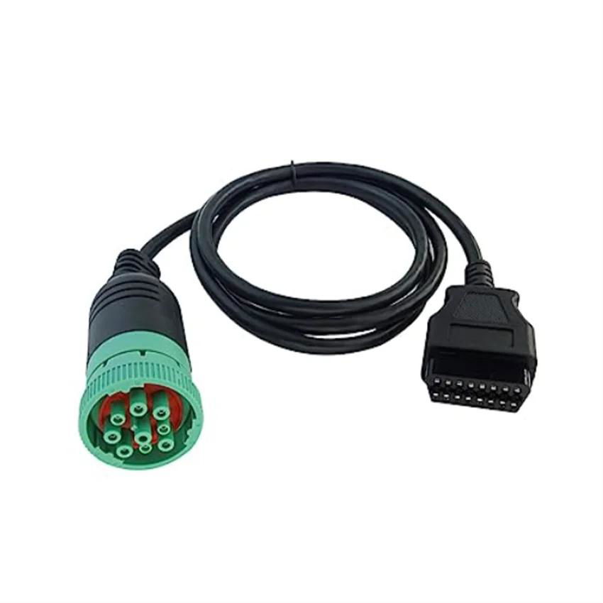 Dechi J1939 9-pin do OBD2 żeński kabel z portem specjalny klucz do karty 3