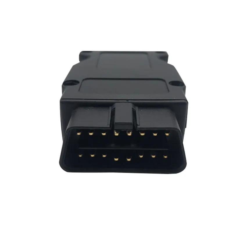 计算机检测插头通用OBD插头通用16针汽车计算机检测通用fish OBD 2外壳 3