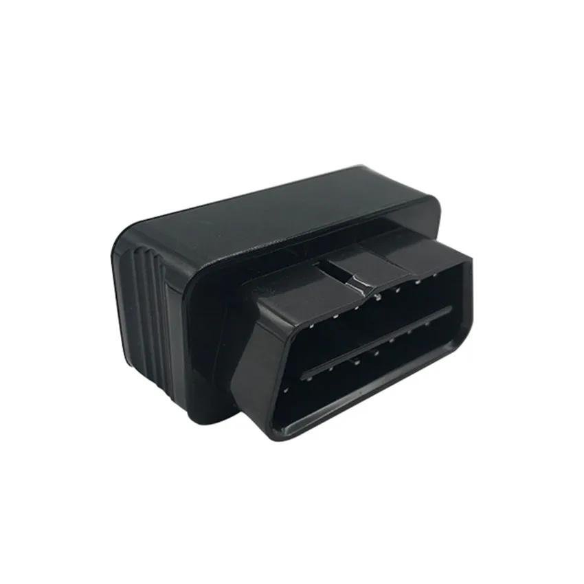 16 pin connector male bright surface OBDII black assembly housing