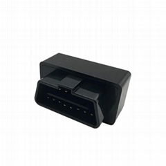 Automotive OBD2 16-pin male connector 12MM housing
