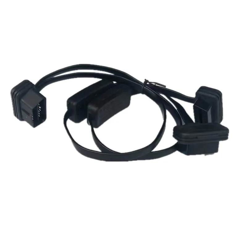 OBD2 with switch extension cable ultra-thin noodle elbow