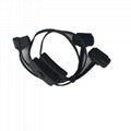 OBD2 with switch extension cable ultra-thin noodle elbow 3