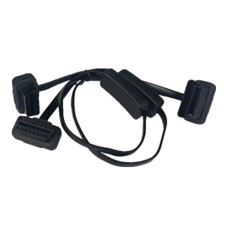 OBD2 with switch extension cable ultra-thin noodle elbow 4
