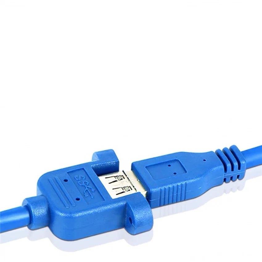 多功能粗体快速充电电缆USB 3.0公母延长线，带耳螺钉USB电缆 3